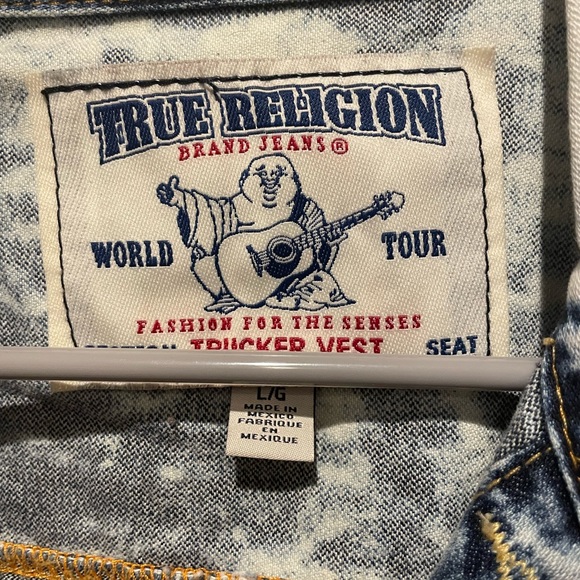 TRUE RELIGION Trucker Vest in Storm Crash - Picture 3 of 3